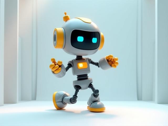 रोबोट नृत्य कैरेक्टर एनिमेशन